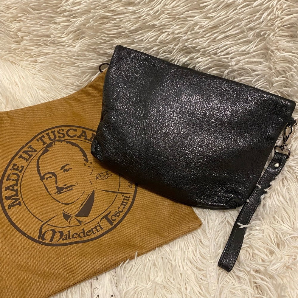 Italian learher wristlet - buttery soft